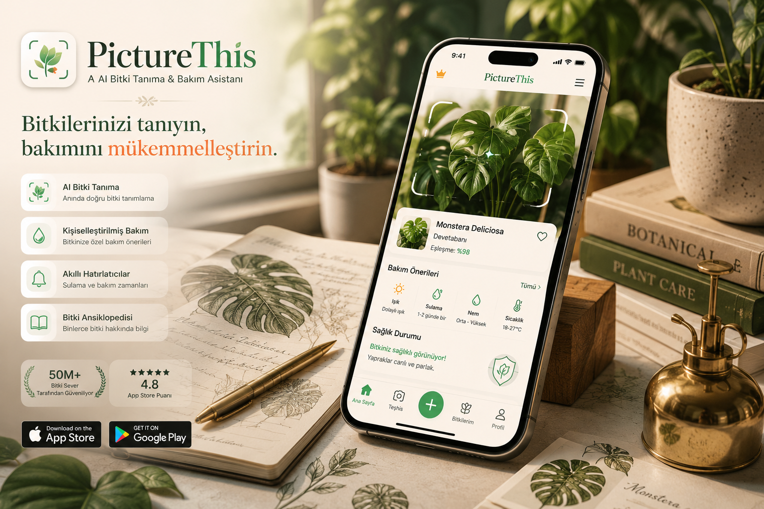PictureThis — AI Destekli Bitki Tanıma & Botanik Asistan