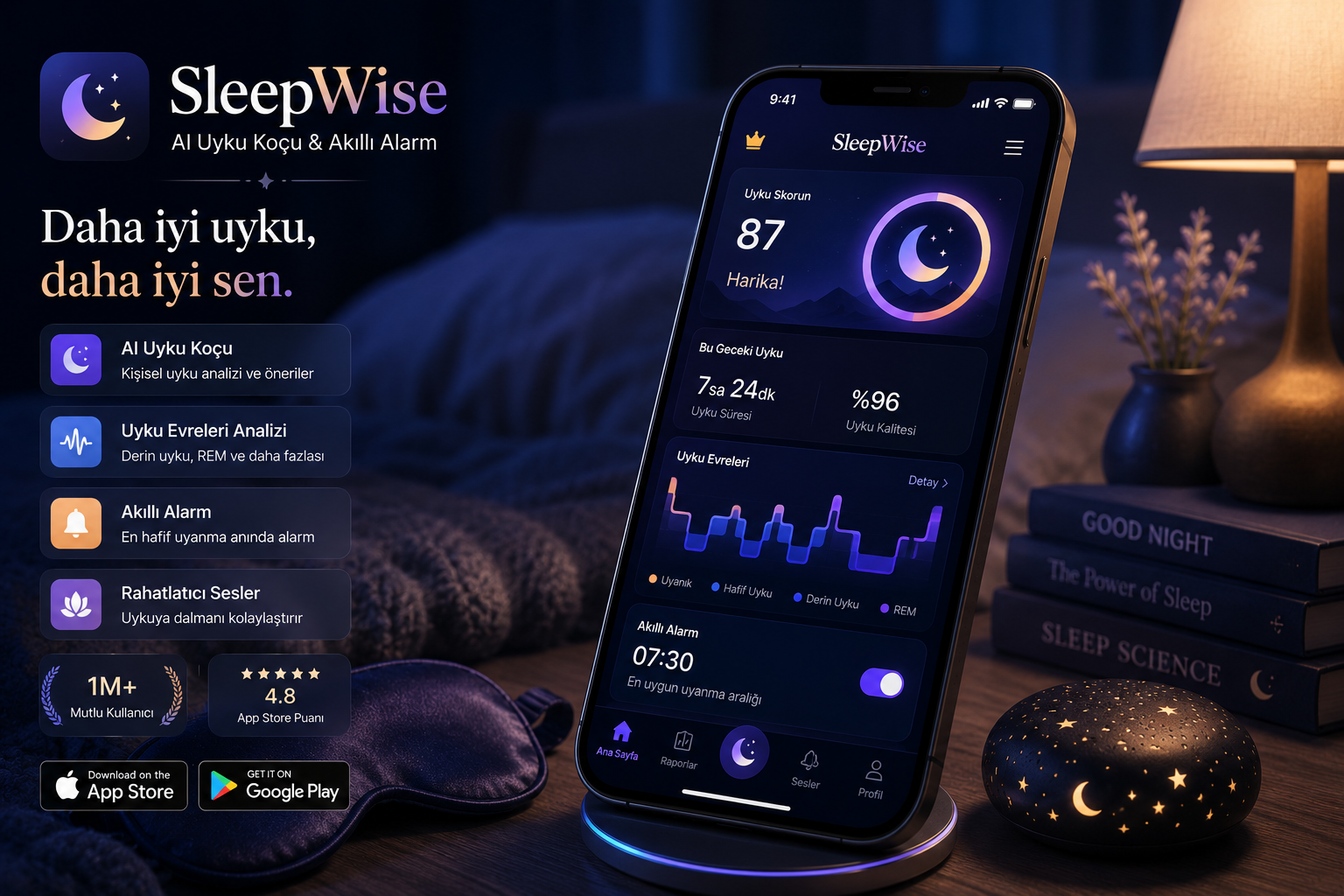 SleepWise — AI Uyku Koçu & Akıllı REM Alarm
